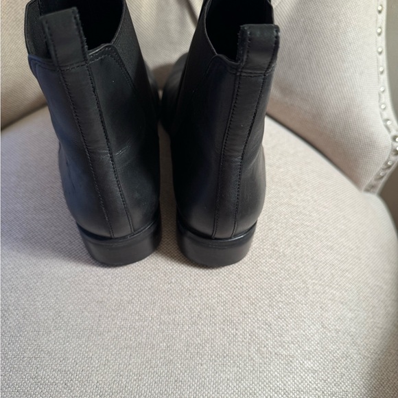 Black Leather Ankle Boots - Picture 3 of 5